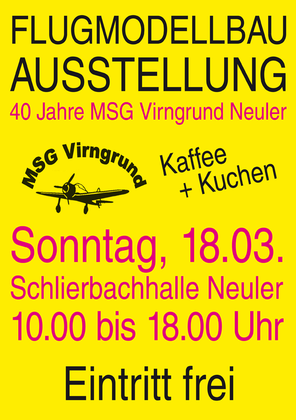 Flyer Austellung MSG Virngrund